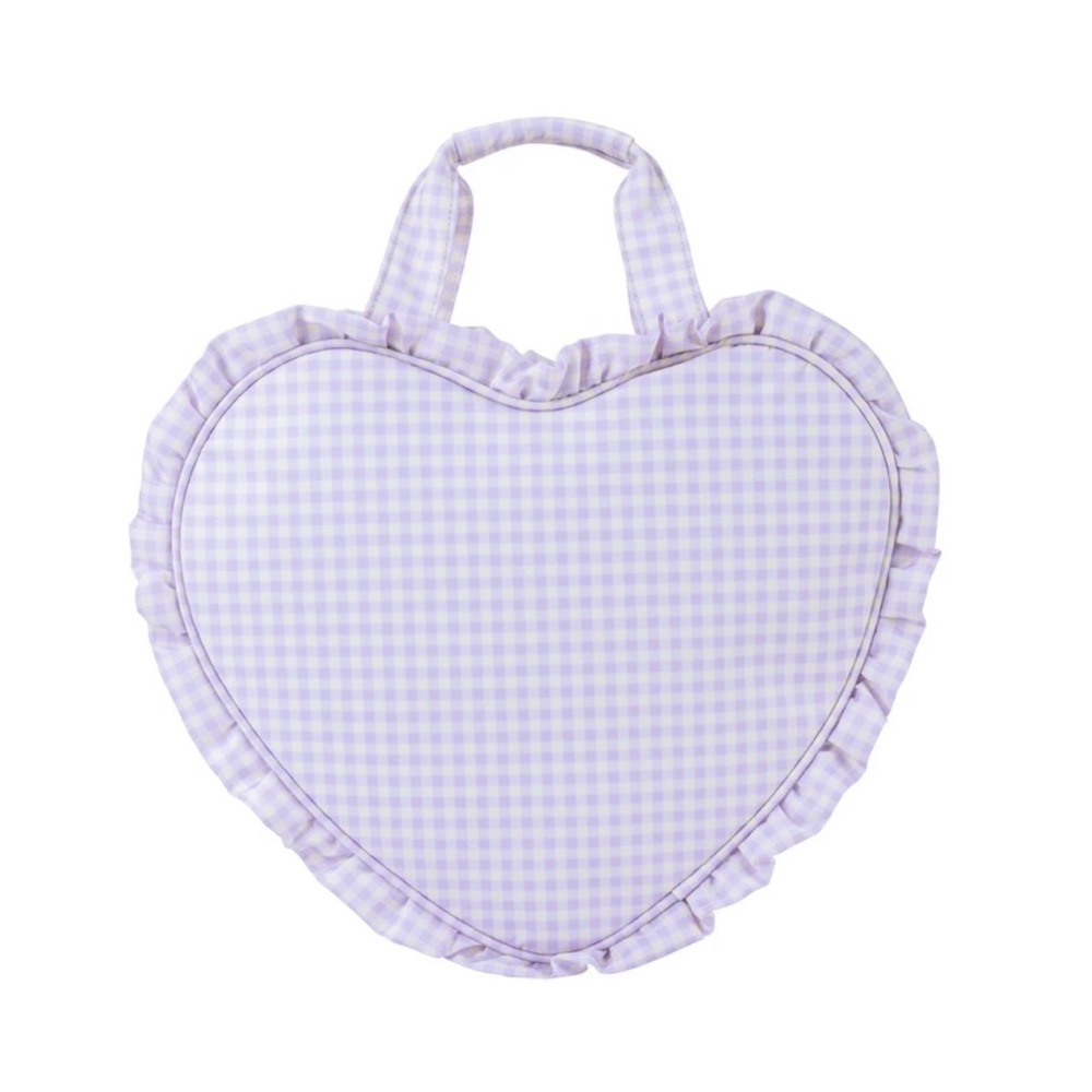 Stoney Clover Lane - ruffle mini heart tote